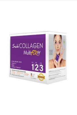 Suda Collagen: Type 1, 2 &amp; 3 Unflavored Collagen Peptides - Boost Skin Elasticity &amp; Joint Health - Bovine Collagen Supplement - 30 Single-Serve Packets
