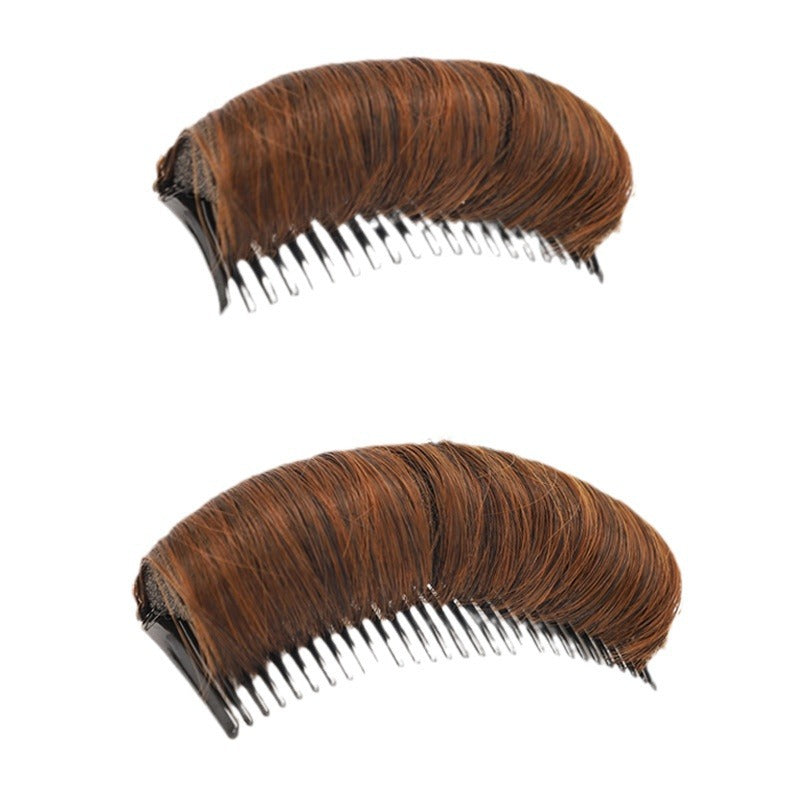 Wigs, hair pads, combs and hair softeners