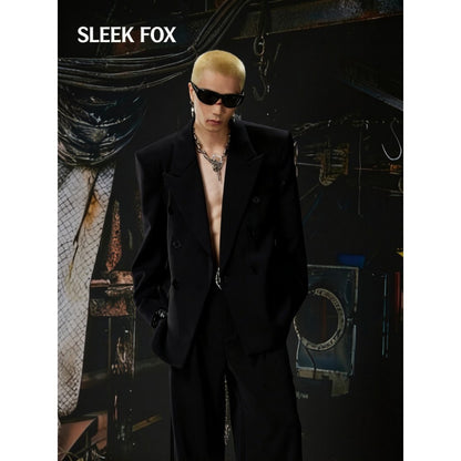 Double-Breasted Slim-Fit Jacket