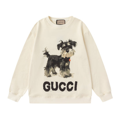 GUCCI Beige Cotton Jersey Sweatshirt New &amp; Authentic