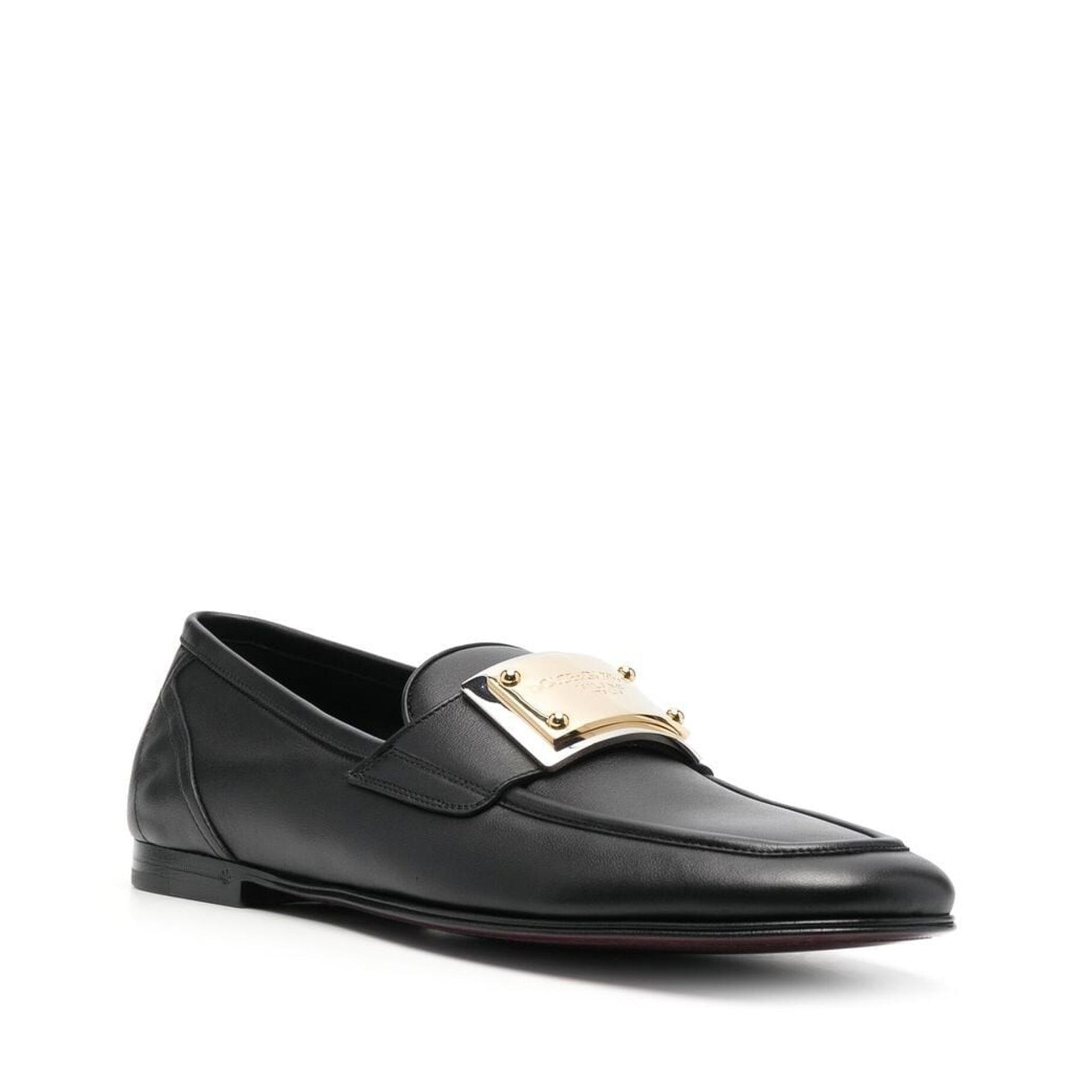 Dolce &amp; Gabbana Leather Logo Loafers