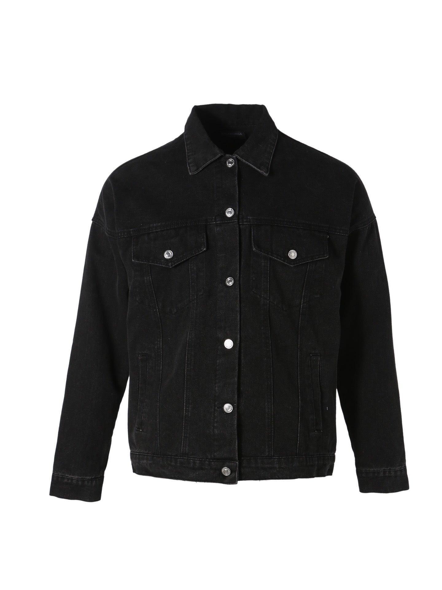 Balenciaga BB Sprayed Denim Jacket Large Fit &