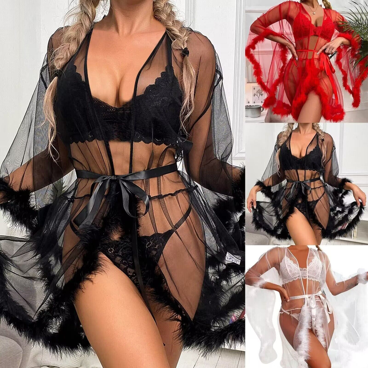 See-through mesh sex underwear seduces MAO MAO&