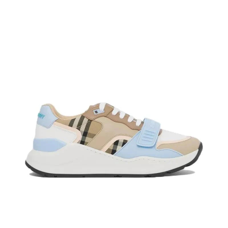 Burberry Cushioning Anti Slip And Wear Resistant Low Top Casual Shoes Blue Brown
