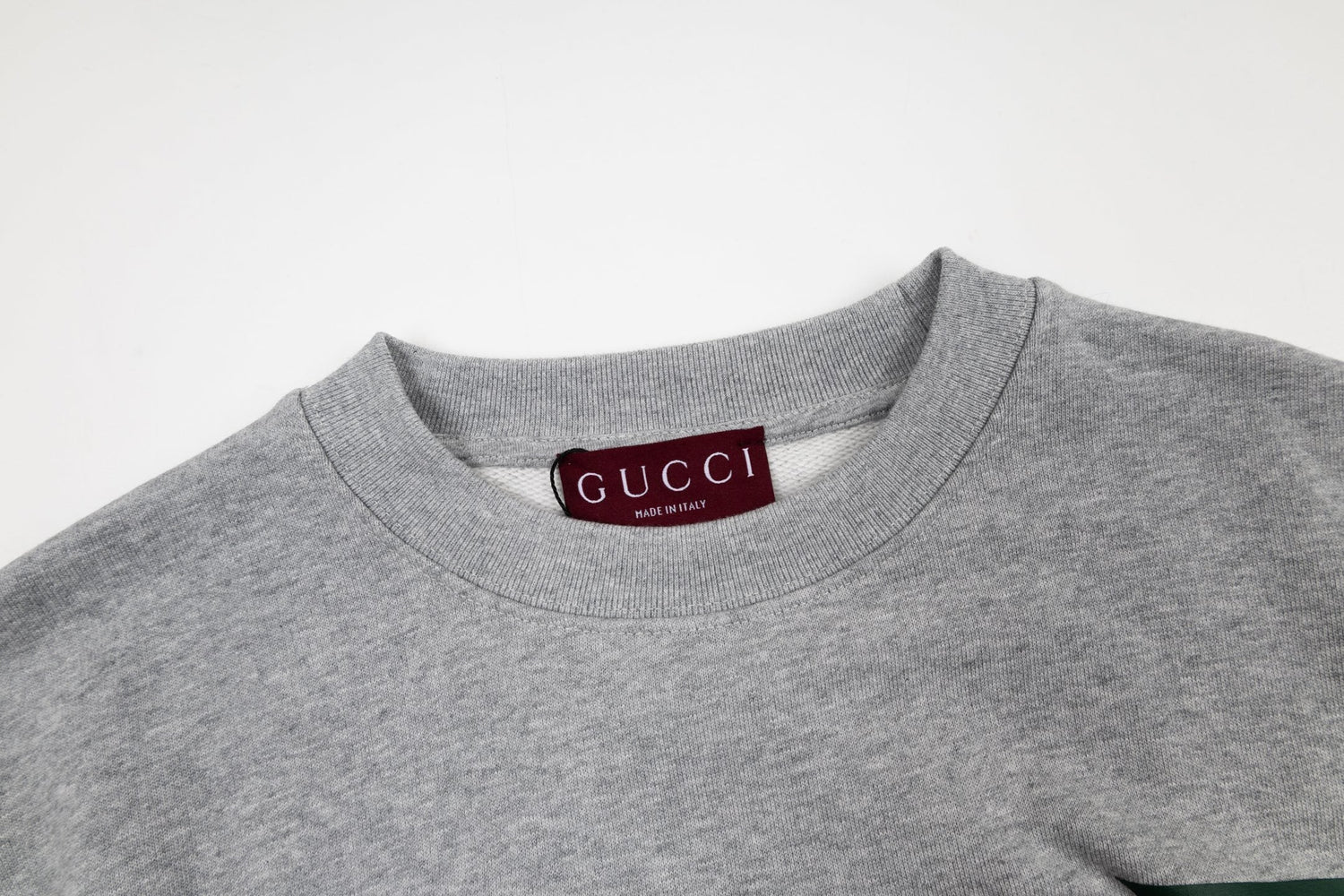 GUCCI Gray Cotton Jersey Sweatshirt New &amp; Authentic