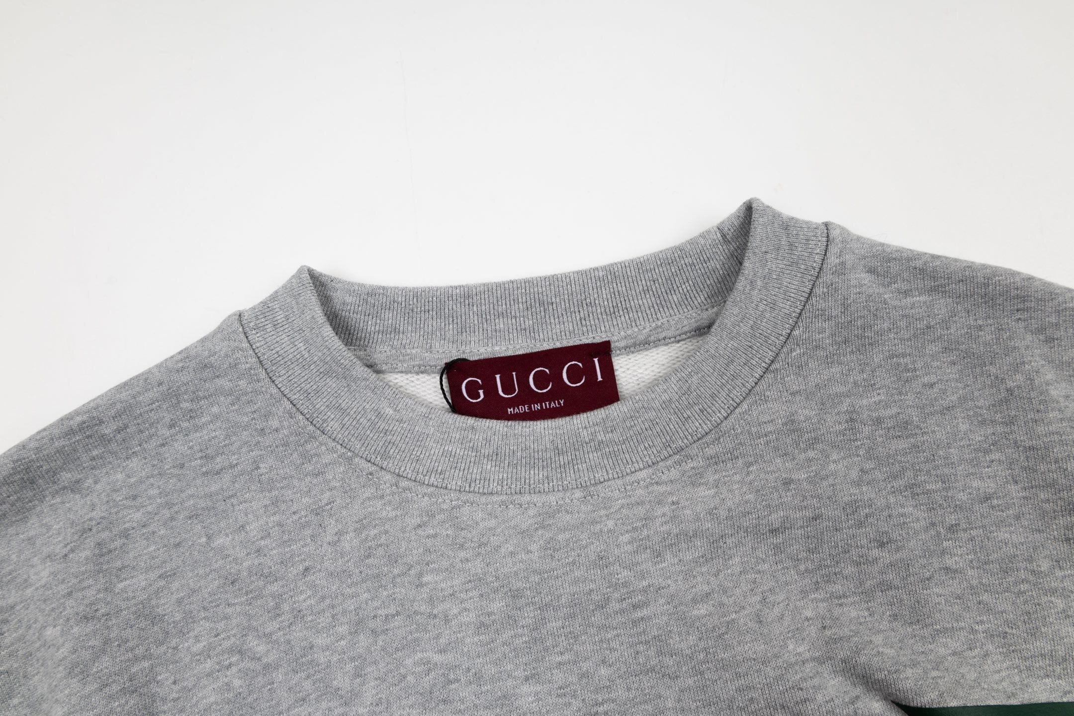 GUCCI Gray Cotton Jersey Sweatshirt New &amp; Authentic