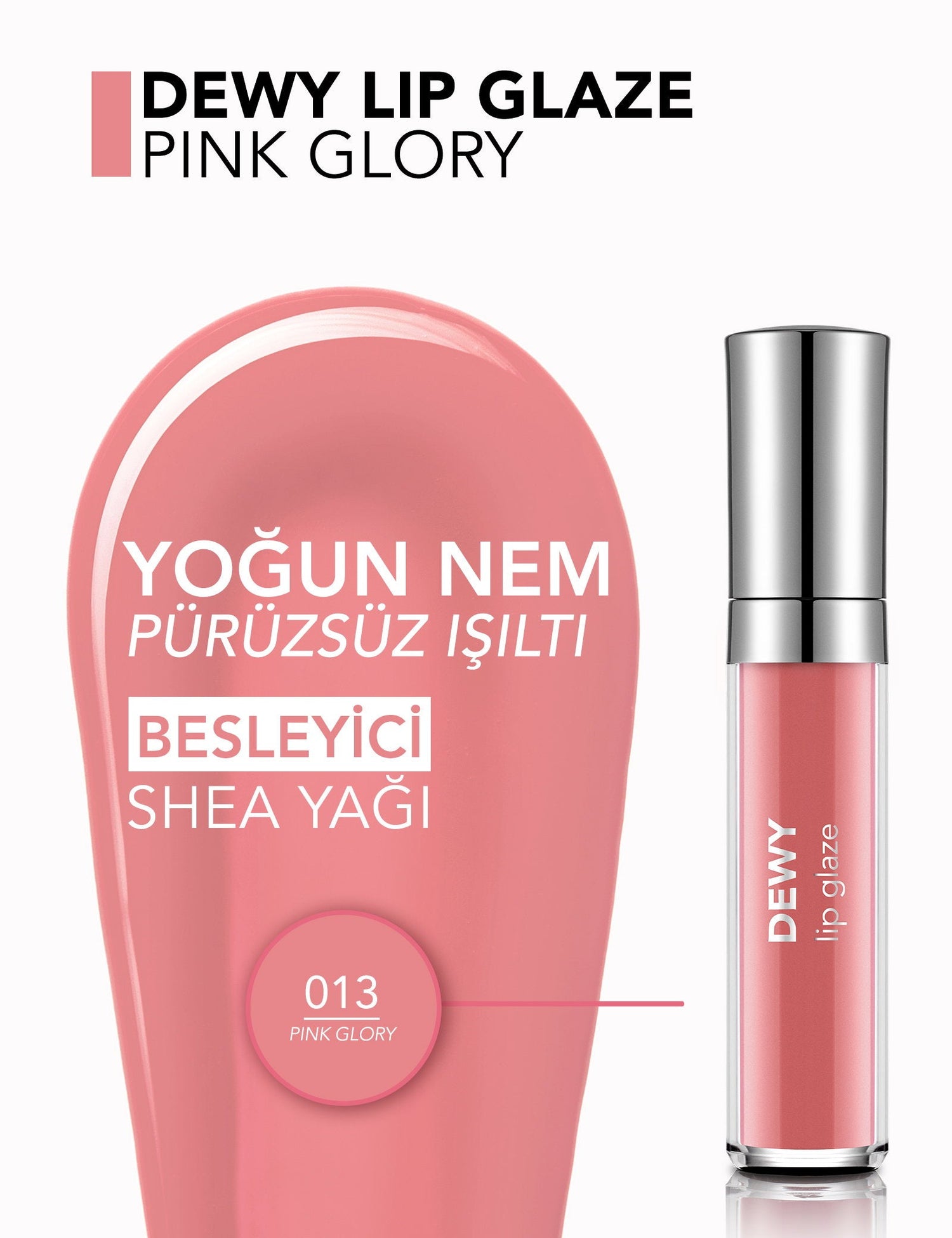 Flormar Dewy Lip Glaze Non-Sticky Hydrating Gloss 4.5ml