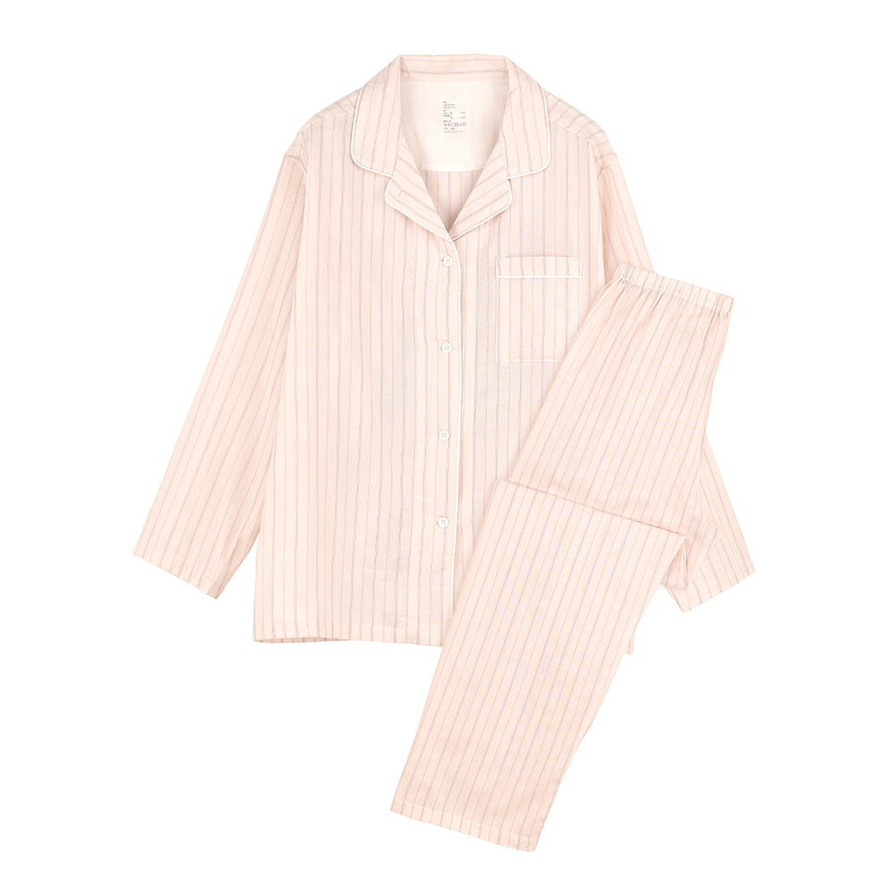 Double Layer Gauze Cotton Pajama Set