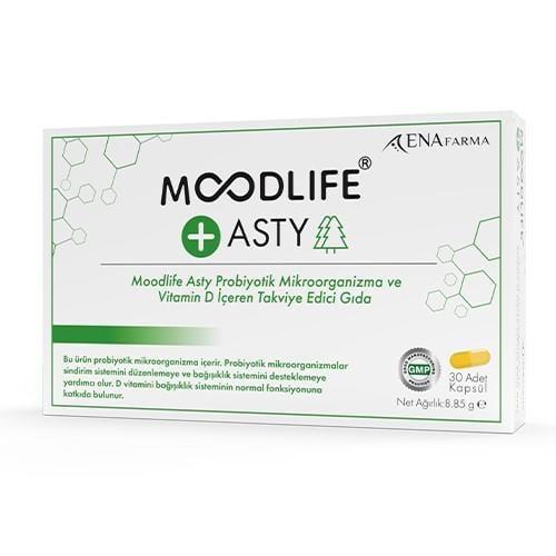 Moodlife Probiotic Supplement with Vitamin D - Gut Health Support for Adults, 30 Capsules