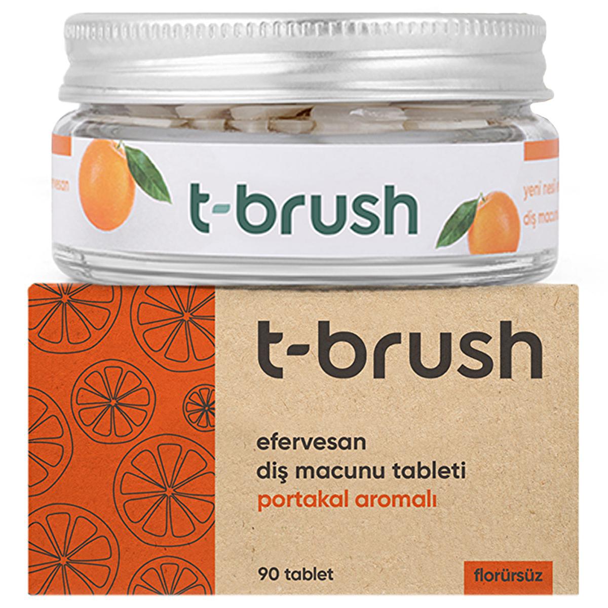 T-Brush Natural Toothpaste Tablets - Fluoride-Free, Vegan &amp; Cruelty-Free Oral Care - 90 Tablets