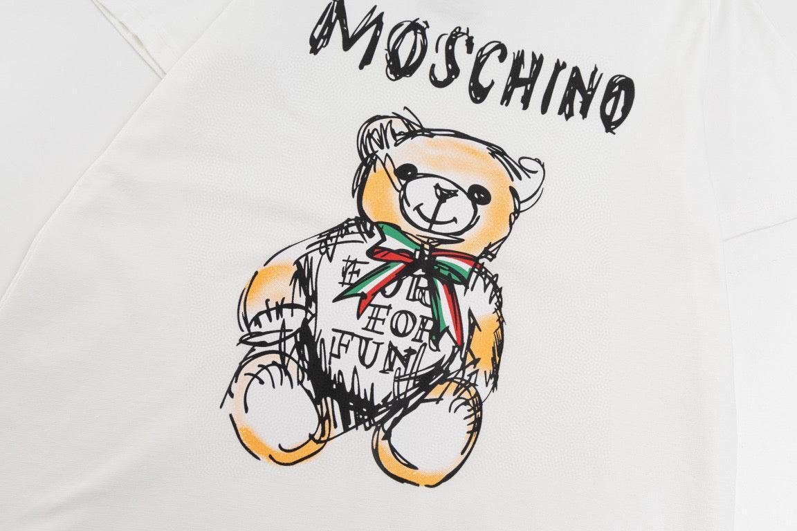 Moschino Teddy Bear T-Shirt Without Collar &
