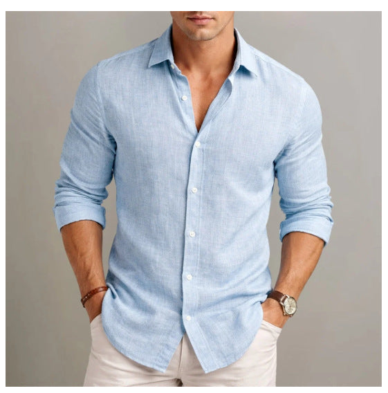 Mens Casual Long Sleeve Shirt