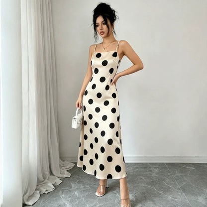 A belted halter dress