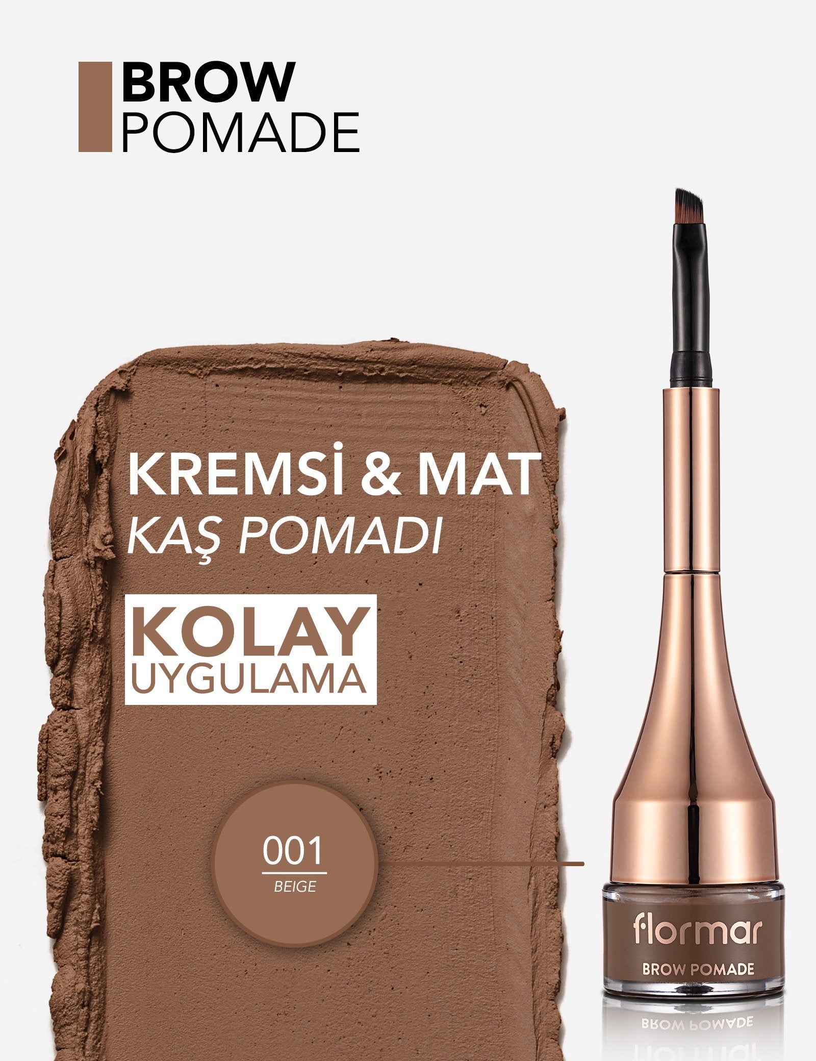Flormar Creamy Gel Brow Pomade with Matte Finish