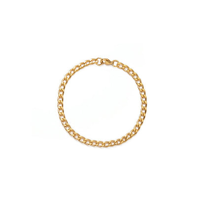 Cuban Chain Bracelet Stainless Steel Geometric Link Jewelry