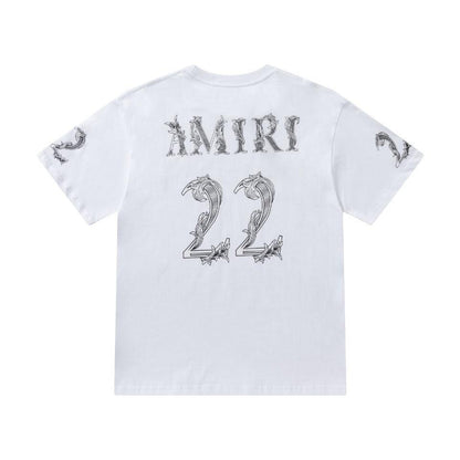 Amiri 22 White T-Shirt Without Collar