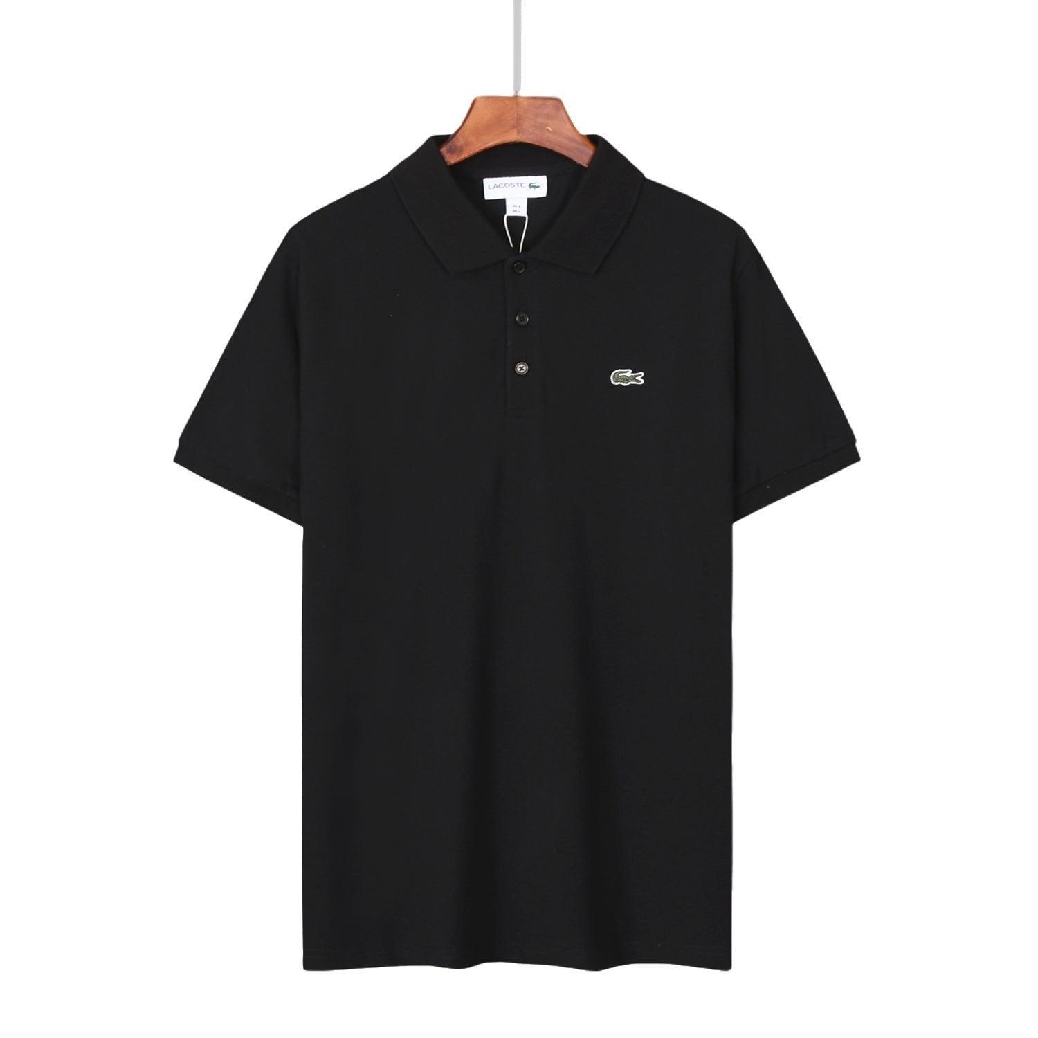Lacoste Black T-Shirt with Collar