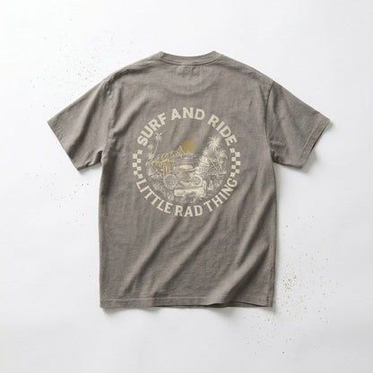 SURF N RIDE TEE - FADED GRAY