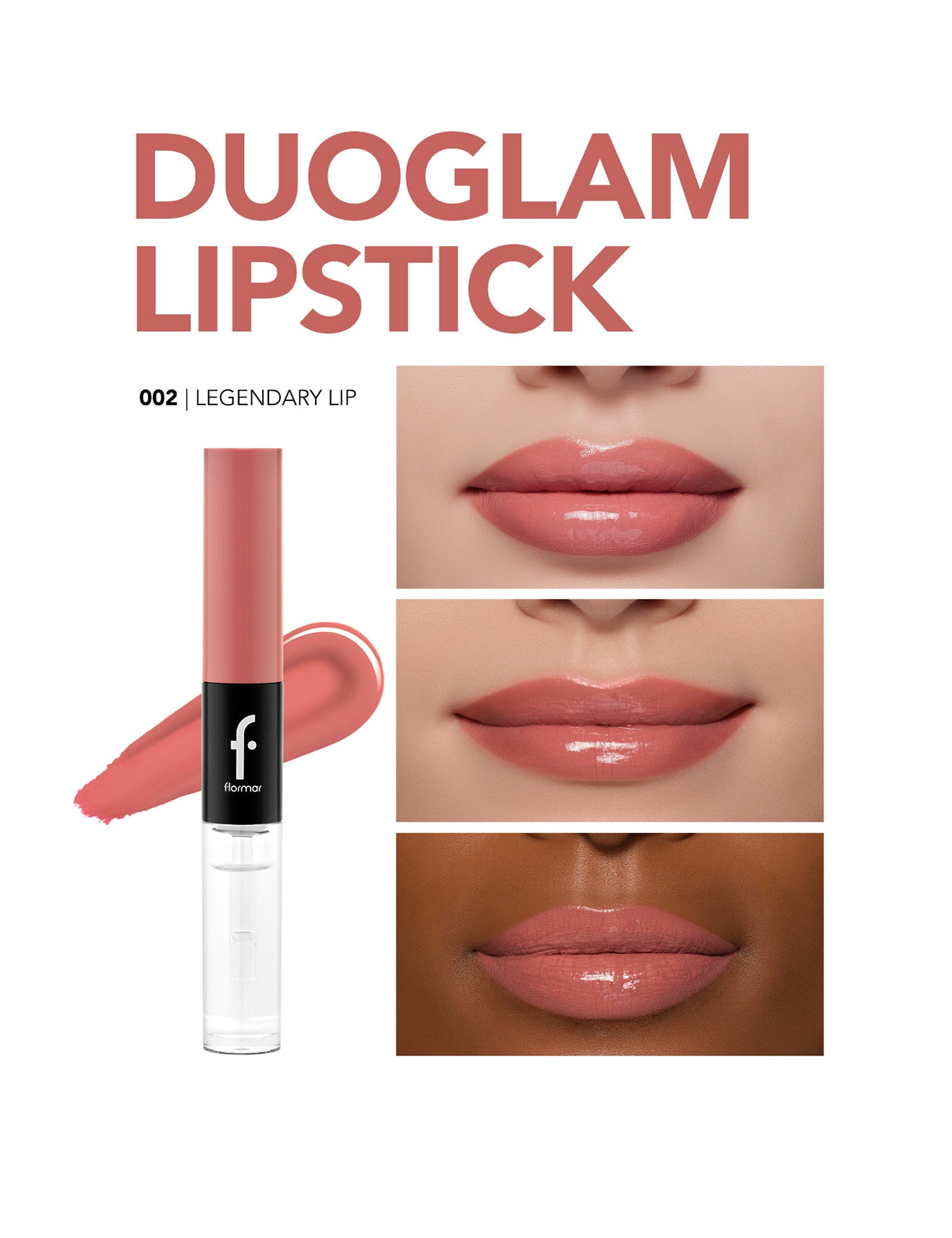 Flormar Duoglam High-Pigment Liquid Lipstick &amp; Lip Gloss