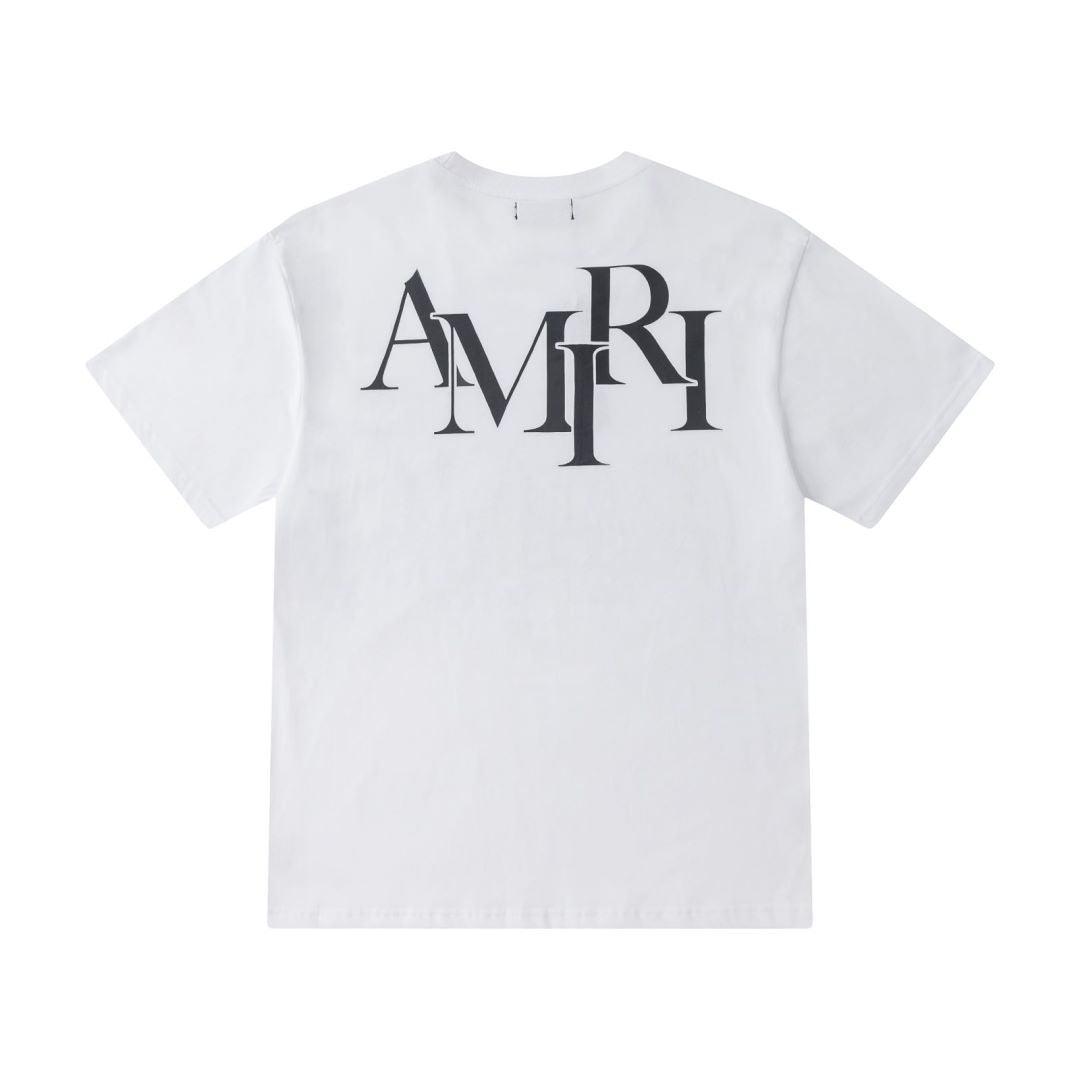 Amiri White T-Shirt Without Collar