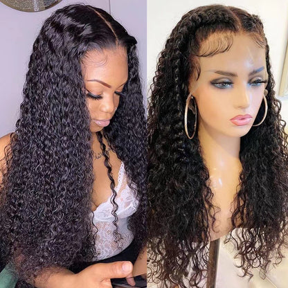 Long Curly Synthetic Wigs Lace Front