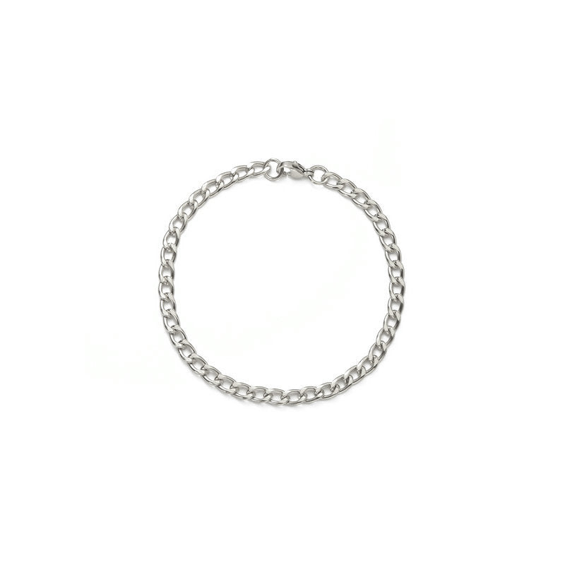 Cuban Chain Bracelet Stainless Steel Geometric Link Jewelry