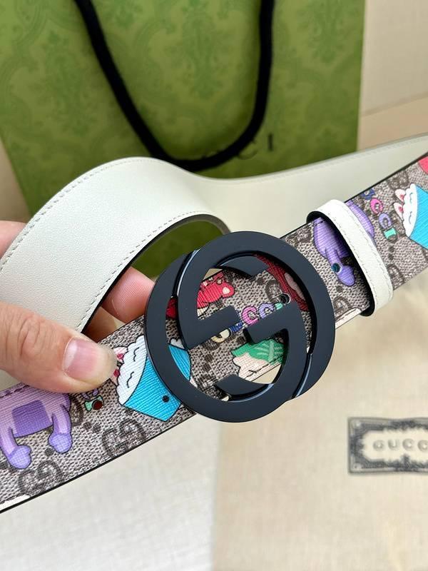 GUCCI Cartoon Print Logo Belt &