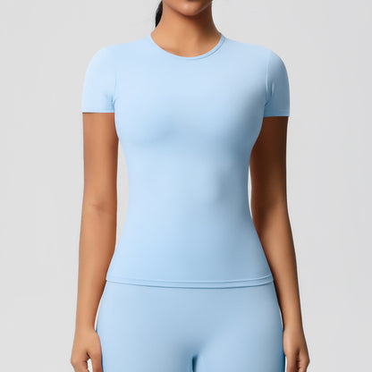 Sanded Tight-Fit Short Sleeve T-Shirt