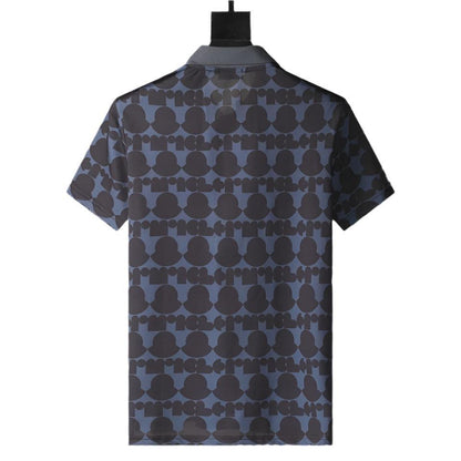 Moncler Printed Logo T-Shirt with Collar