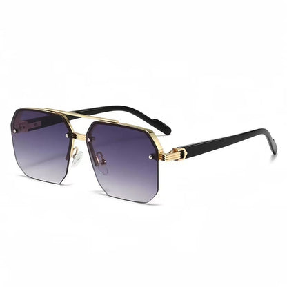 Metal frame polarized sunglasses