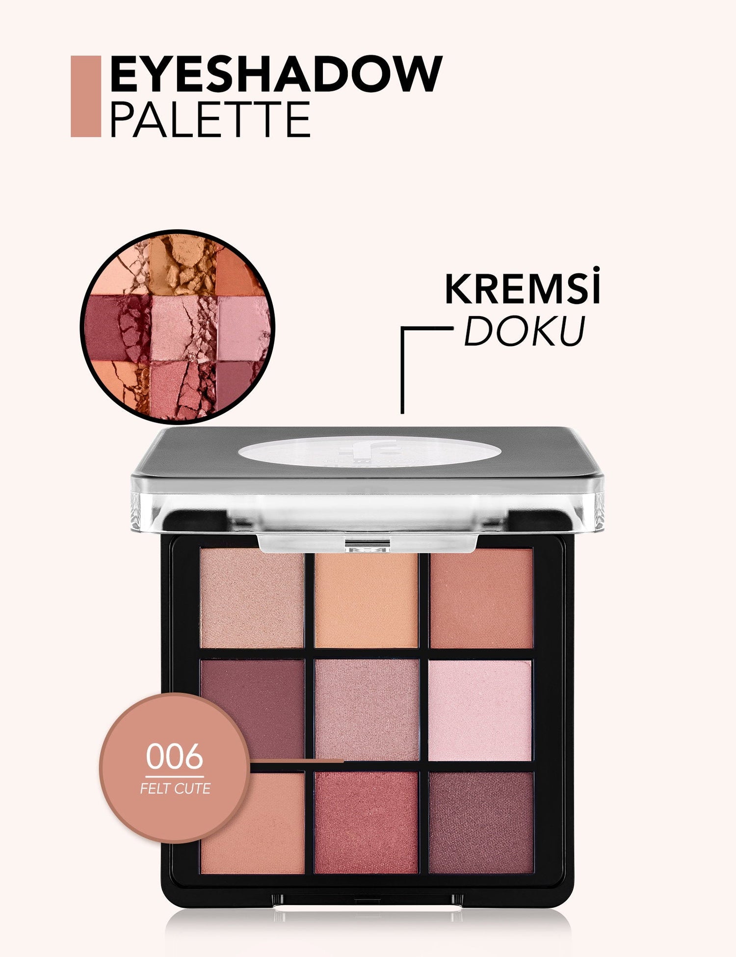Flormar 9-Color Eyeshadow Palette Matte &amp; Shimmer 9g
