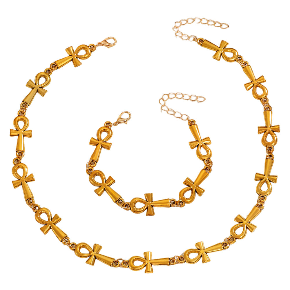 Ancient Egyptian necklace and bracelet