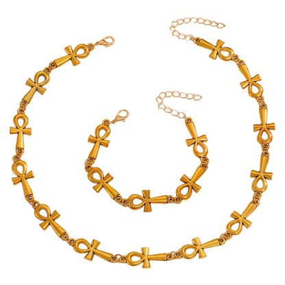 Ancient Egyptian necklace and bracelet