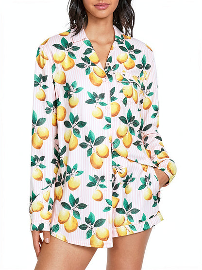 Generation Love Sophie Lemon Pajama Shorts Set, Size XXS