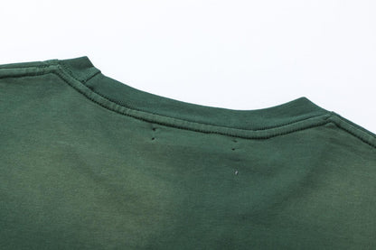 Amiri Lion Green T-Shirt Without Collar