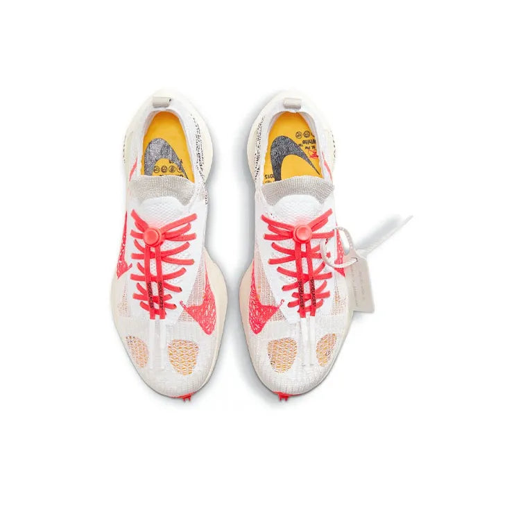 Nike Air Zoom Tempo Next% Flyknit Off White White Solar Red