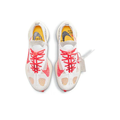 Nike Air Zoom Tempo Next% Flyknit Off White White Solar Red