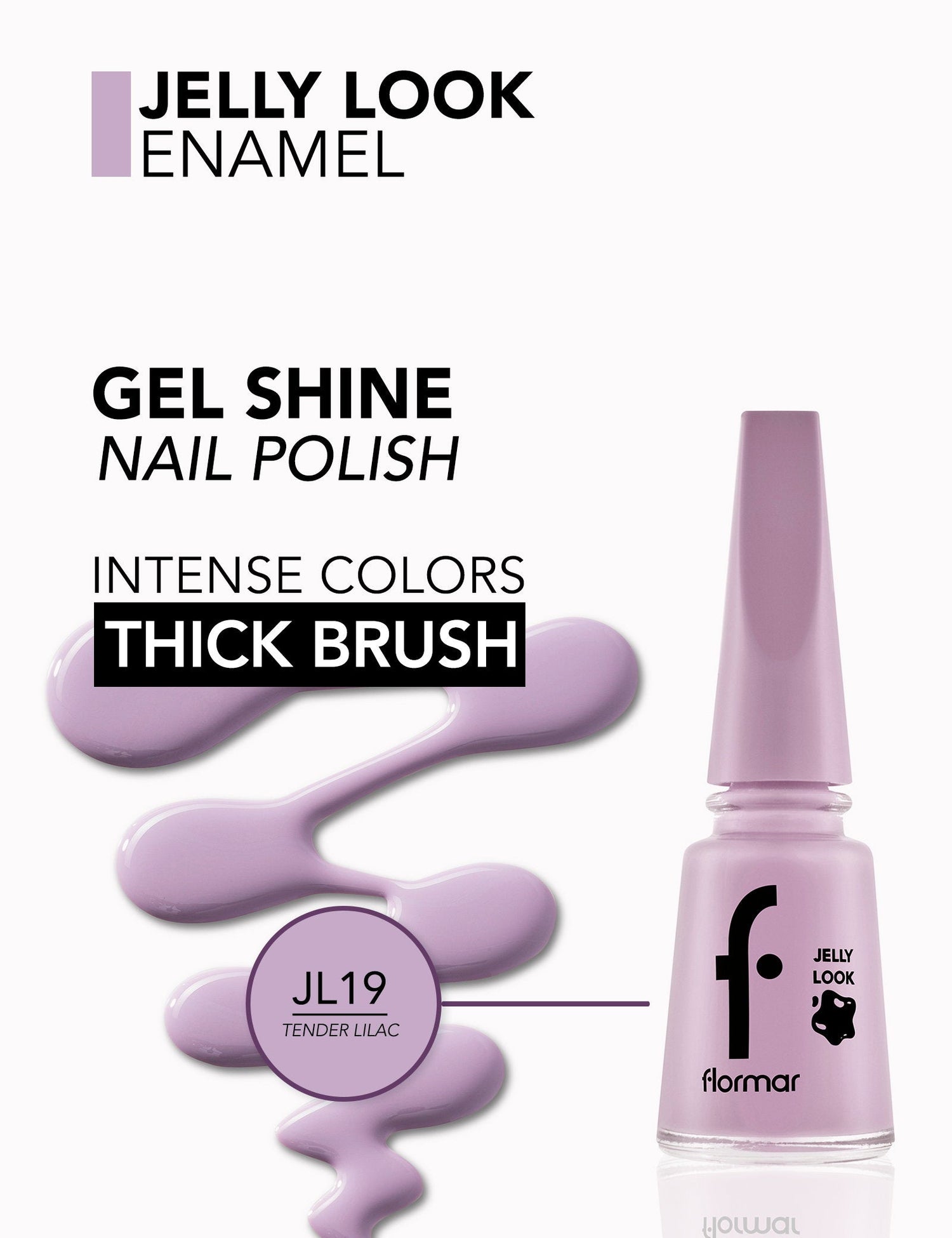 Flormar Jelly Look High-Shine Gel Nail Enamel 11ml