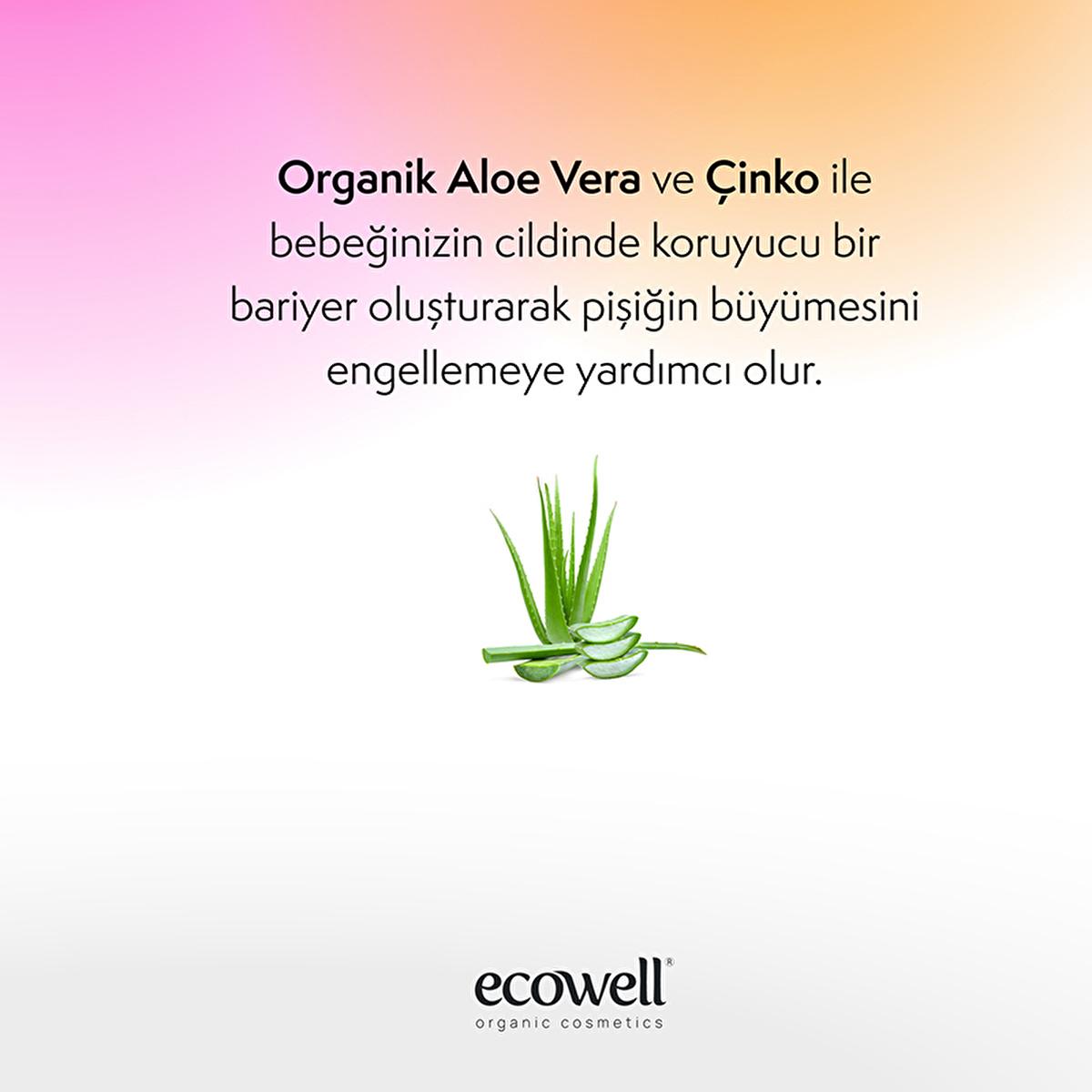 Ecowell Organic Diaper Cream - 110g, Vegan &amp; Hypoallergenic for Newborns