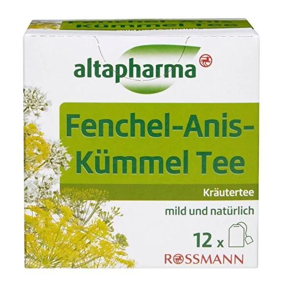Altapharma Fennel Anise Cumin Tea: Natural Digestive Relief &amp; Herbal Soothing Tea, 12 Bags