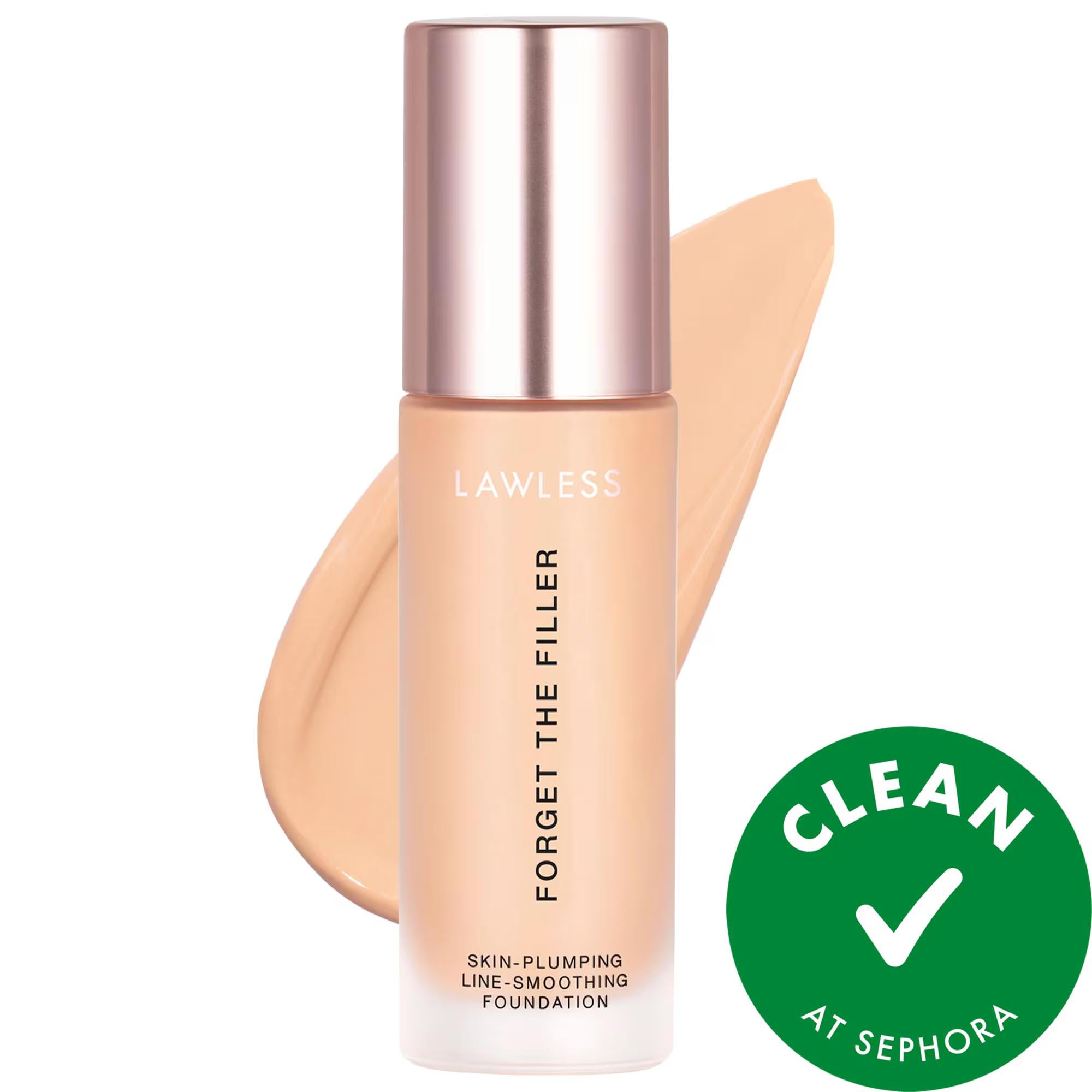 Forget The Filler: Skin-Plumping Line-Smoothing Foundation | Full Coverage, Anti-Aging, Vegan &amp; Cruelty-Free Makeup