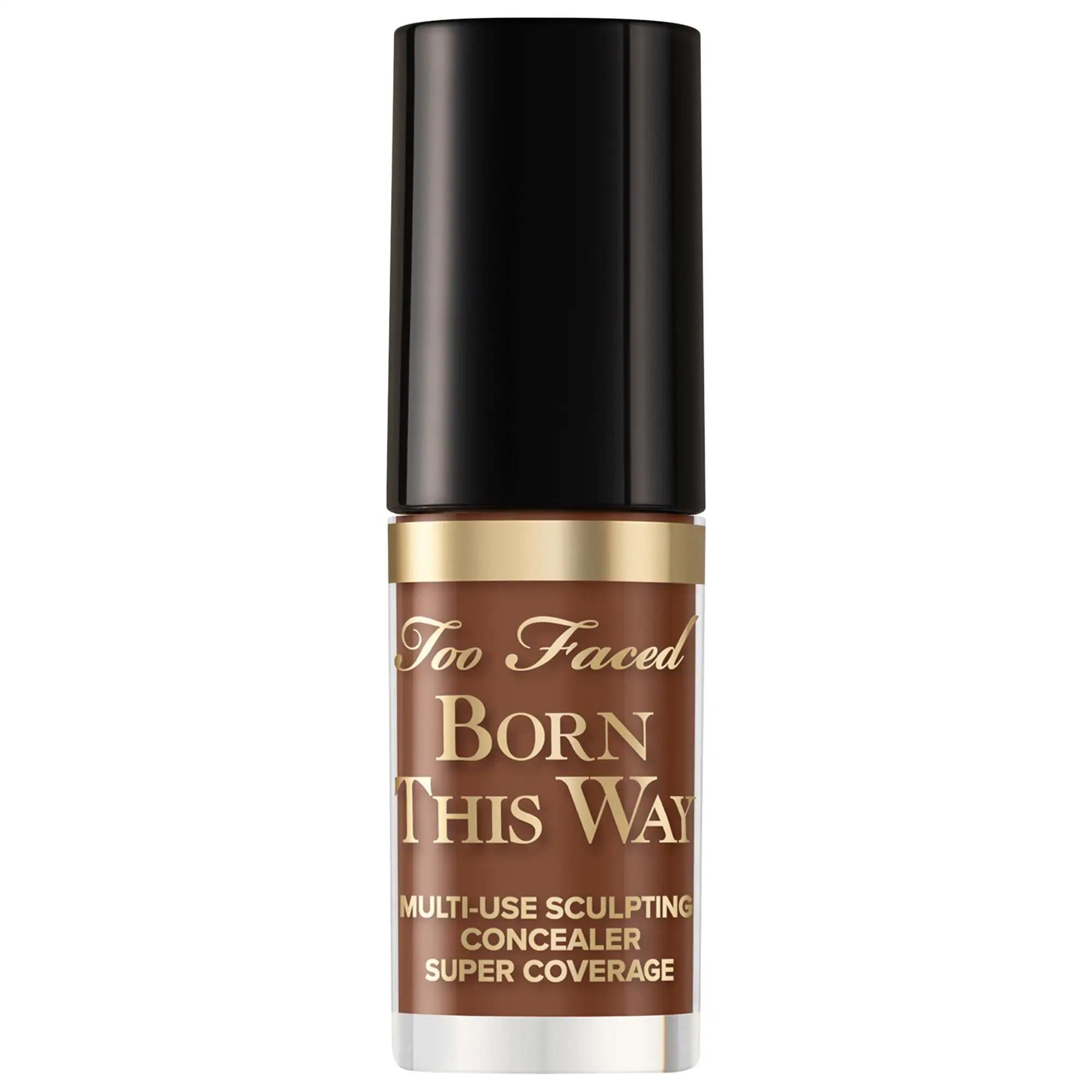 Born This Way Mini Super Coverage Full Coverage Multi-Use Concealer: Vegan, Cruelty-Free, Hydrating &amp; Natural Finish - Conceal Imperfections &amp; Contour