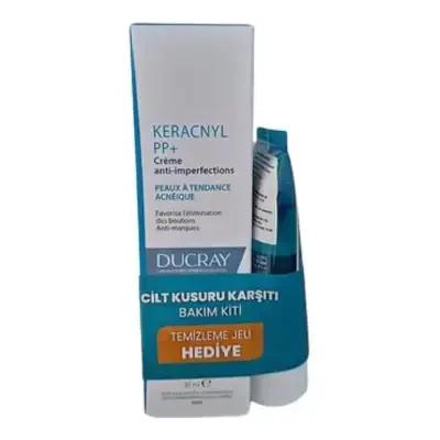 Ducray Keracnyl Acne Treatment Product Set - Soothe &amp; Cleanse Acne-Prone Skin