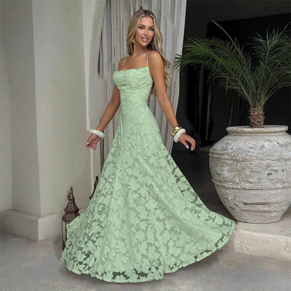 Elegant One-Shoulder Chiffon Dress