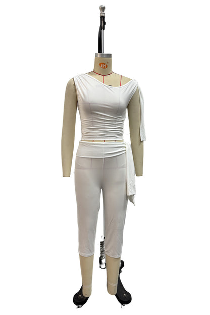Womens Sleeveless Laced Shorts Set