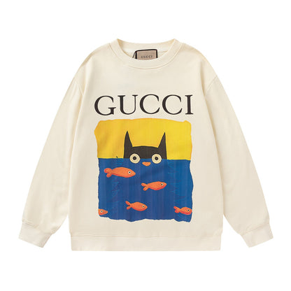 GUCCI Beige Cotton Jersey Sweatshirt New &amp; Authentic