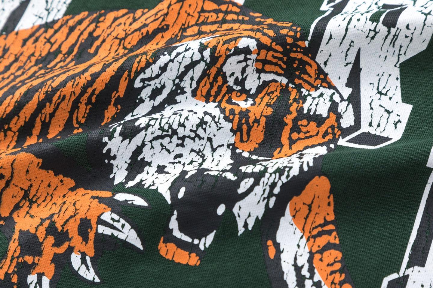 Amiri Lion Green T-Shirt Without Collar