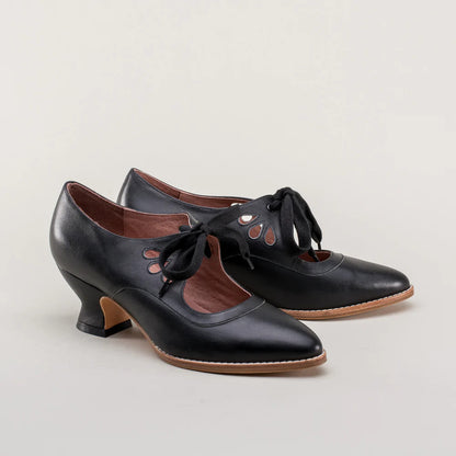 Womens Lace-up Hollow High Heels