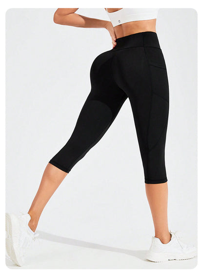 Womens Elastic Yoga Running Shorts