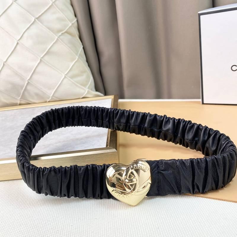 Chanel Calfskin CC Heart Coco In Love Women Belt &